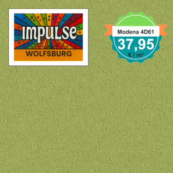 Vorwerk Teppichboden Modena 4D61 grün – hochwertiger Velours in sattem Grün, Meterware in 4 oder 5 m Breite